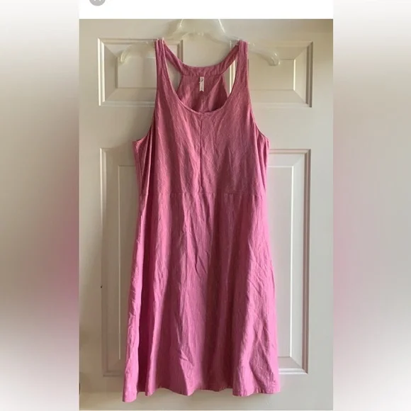 Mountain Khakis Size Large Pink Racerback Dress with Built In Bra - Picture 1 of 4